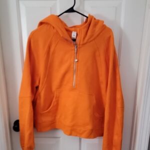 Lululemon Athletica Vibrant Orange Zip-Up